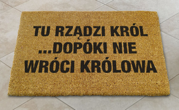 Wycieraczka kokosowa Tu rządzi król...