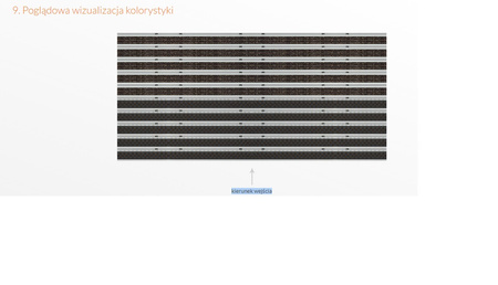  Wycieraczka aluminiowa 19 / 30 mm z wkładami tekstylnymi 1 m kw.