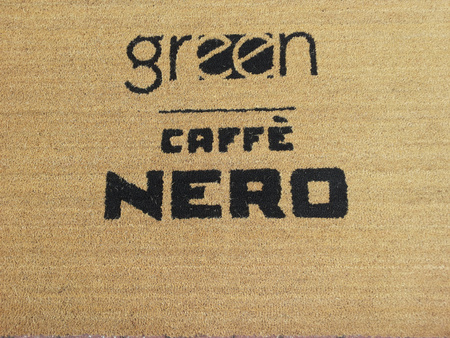 Wycieraczka kokosowa z inkrustacją logo