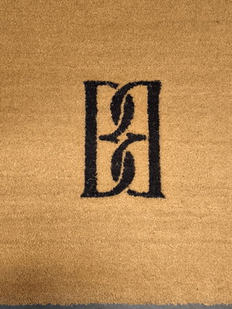 Wycieraczka kokosowa z inkrustacją logo