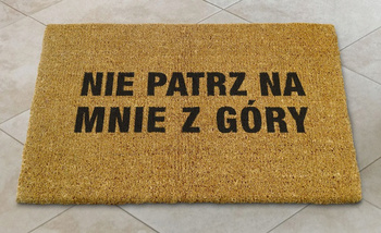 Wycieraczka kokosowa  Nie patrz ...