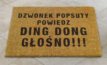 Wycieraczka kokosowa Dzwonek popsuty ...